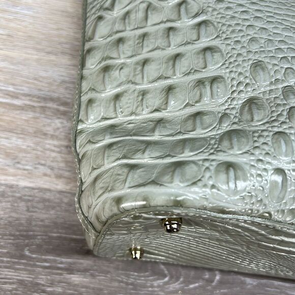 Brahmin Sea Glass Melbourne Medium Asher Leather Tote Shopper Travel RARE - Picture 7 of 13